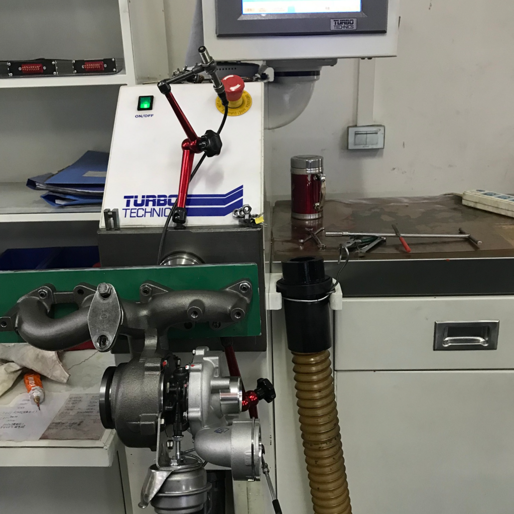 Wastegate setting Turbotechnica machines are used for Min Flow and actuator calibreation